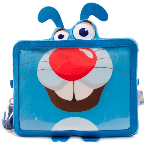 М'яка іграшка КРОЛИК Хоппен, чохол для планшетів 9 - 10,1 дюймів, синя, (в блістері): undefined undefined