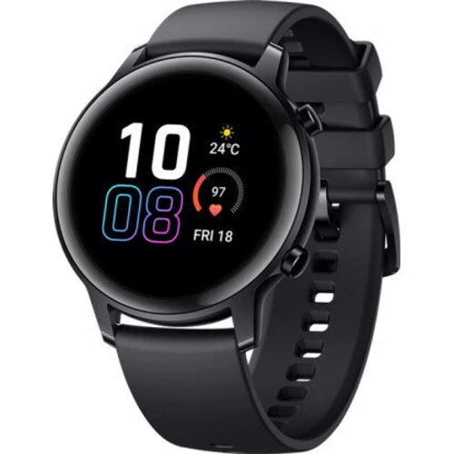 Смарт-часы Honor MagicWatch 2 42mm Agate Black (55024996): Фитнес-функции Альтиметр, GPS-модуль, Пульсометр, Шагомер, Скорость движения, Подсчет калорий