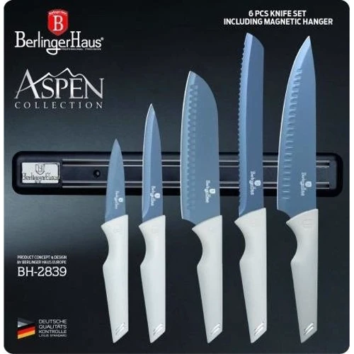 Набор кухонных ножей Berlinger Haus Aspen Collection 6 предметов (BH 2839): Наименование Набор кухонных ножей 6 пр.