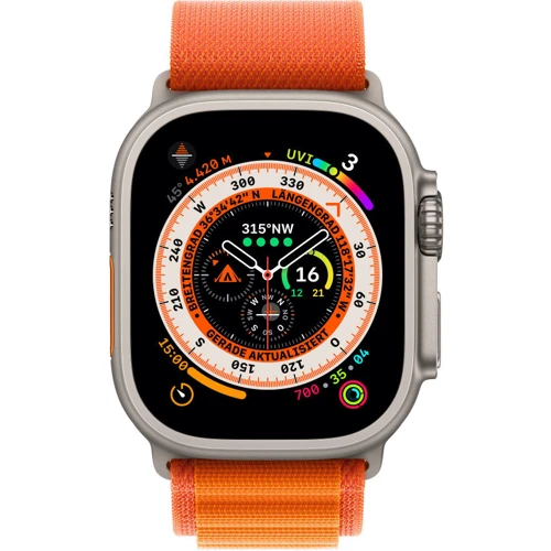 Аксессуар для Watch Apple Alpine Loop Orange S (MQDY3) for Apple Watch 42/44/45/49mm: Совместимость Apple Watch 49mm, Apple Watch 45mm, Apple Watch 44mm, Apple Watch 42mm
