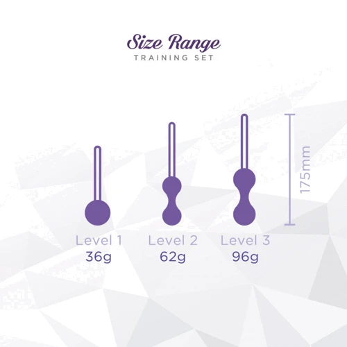 Вагинальные шарики Кегеля So Divine Sensual Kegel Balls в наборе 36 г, 62 г, 96 г