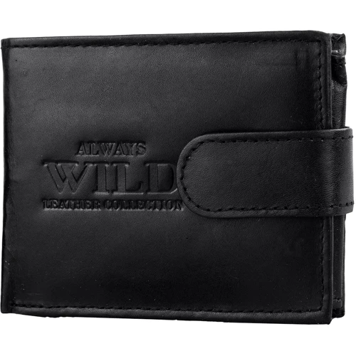 Мужское портмоне Always Wild черное (DNKN0035L-SCR3193-bl)
