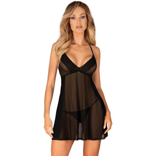 

Пеньюар и трусики Obsessive Latinesa babydoll & thong XL/2XL