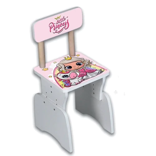 Дитяча парта зі стільцем Bambi Принцеса, англійська абетка (M 904-4)