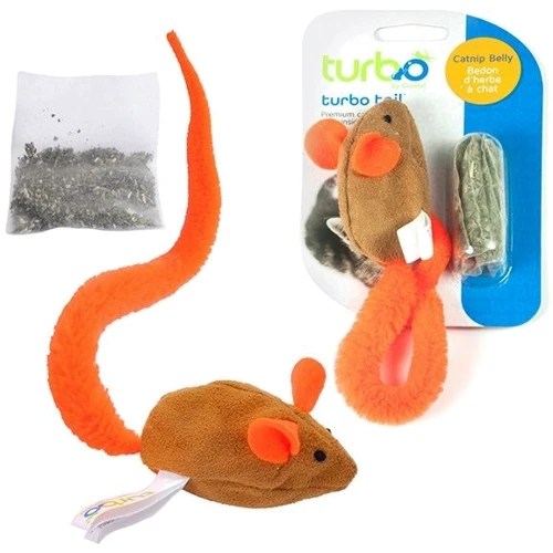 Игрушка Coastal Turbo Tail Crinkle Mouse Мышка с кошачьей мятой для котов (49425)