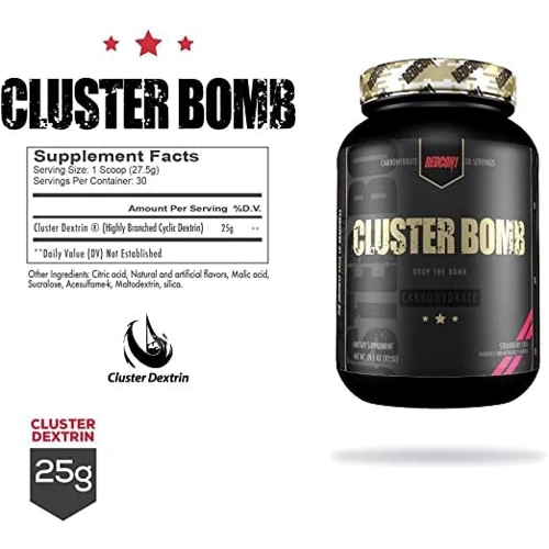 Послетренировочный комплекс Redcon1 Cluster Bomb 825 g / 30 servings / Grape: Тип Комплекс после тренировки