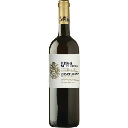 Вино Russiz Superiore Pinot Bianco DOC Collio белое сухое 13.5 % 0.75 л (WHS8025493503199)