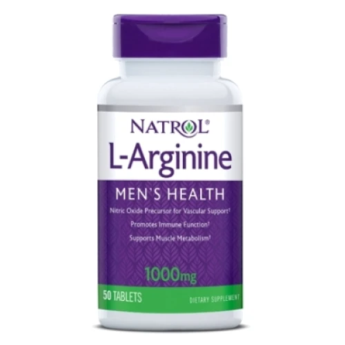 Natrol Arginine Mens Health 1000 mg, 50 Tablets