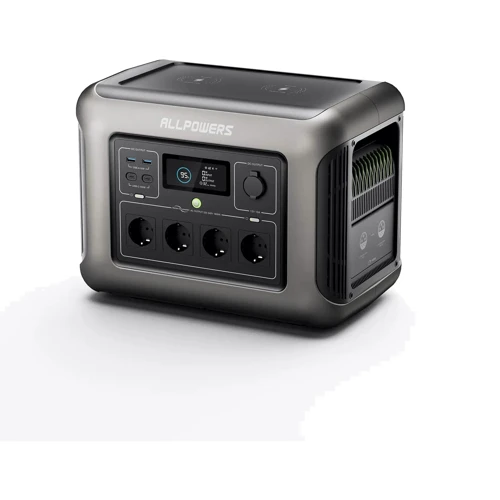 Зарядная станция Allpowers R1500 1152Wh 1800W LiFeP04 Grey: Емкость аккумулятора, Вт/ч 1152