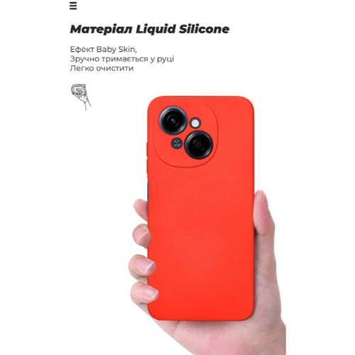 Чохол для телефона ArmorStandart ICON Case Camera cover Red для Tecno Spark Go 1 (KL4) (ARM81217) фото 7