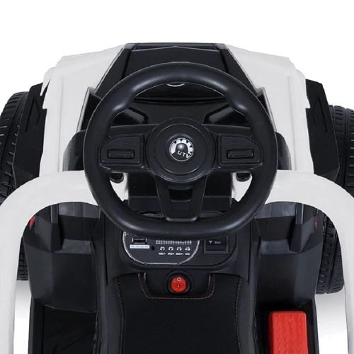 Детский электромобиль-толокар 2в1 Bambi Квадроцикл белый (M 4803EL-1)