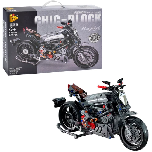 Конструктор CHIC-BLOCK Мотоцикл (672001-2-3) 3 види