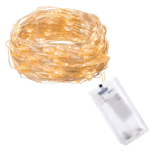 Гирлянда на батарейках Springos 0.9 м 10 LED CL0001 Warm White фото 6