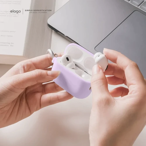 Чехол Elago Silicone Hang Case Mint (EAPP2CSC-ORHA-MT) for Airpods Pro 2 фото 4