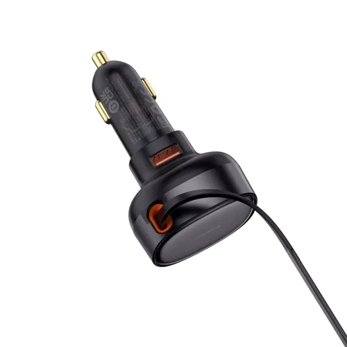 Зарядное устройство Baseus Car Charger USB Enjoyment Pro with Cable 60W Black (C00057800111-00): Тип автомобильное