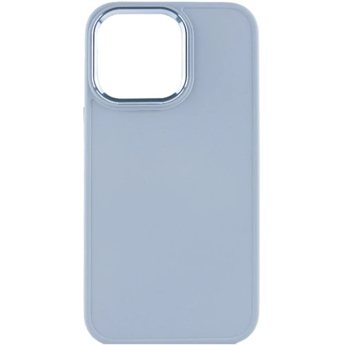 Чехол для iPhone TPU Case Bonbon Metal Style Mist Blue for iPhone 14 Pro Max: Цвет голубой