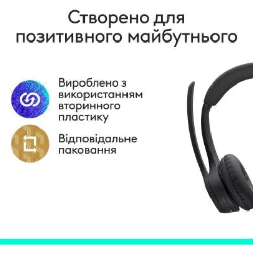 Наушники Logitech Zone 305 Black (981-001451): Тип конструкции накладные