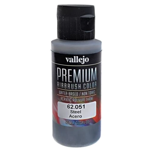 Фарба Vallejo акрил-поліуретанова Premium Color сталь (VLJ62051)