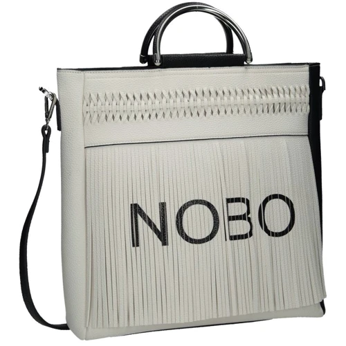 Женская сумка тоут Nobo черно-белая (NBAG-G4210-C000-1): Пол Женский