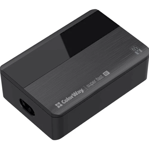 

ColorWay Wall Charger 2xUSB+2xUSB-C 65W Pd Black (CW-CHS040PD-BK)