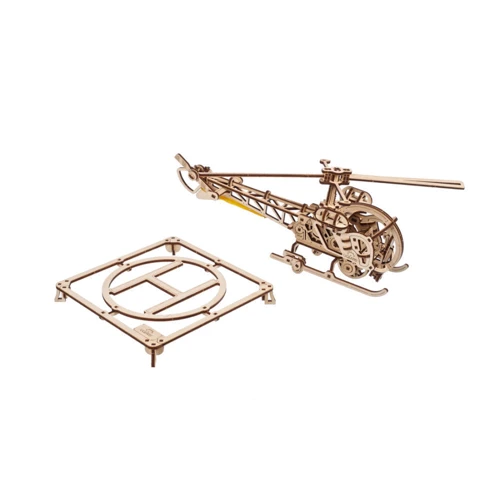 Механический 3D пазл UGEARS Мини вертолет (New Model) (70225)