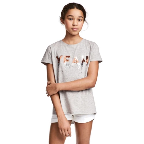 Футболка H & M 2911-4763985 170 см сіра