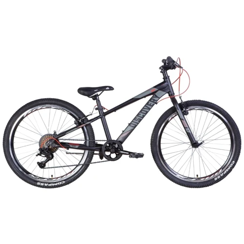 Велосипед 24" Discovery QUBE Vbr 2022 (графитовый (м))