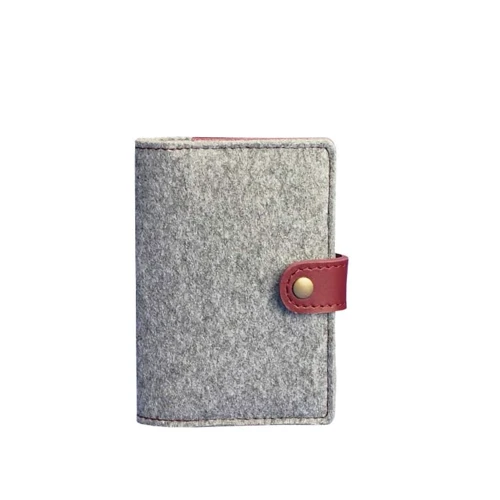 Жіноча обкладинка для паспорта BlankNote 3.0 бордова (BN-OP-3-felt-vin)
