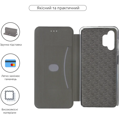 Чехол для телефонов Fashion Classy Black for Samsung A135 Galaxy A13 4G (A135): Тип чехол-книжка