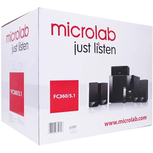 Акустична система Microlab FC 360 / 5.1 Black: Матеріал корпусу МДФ