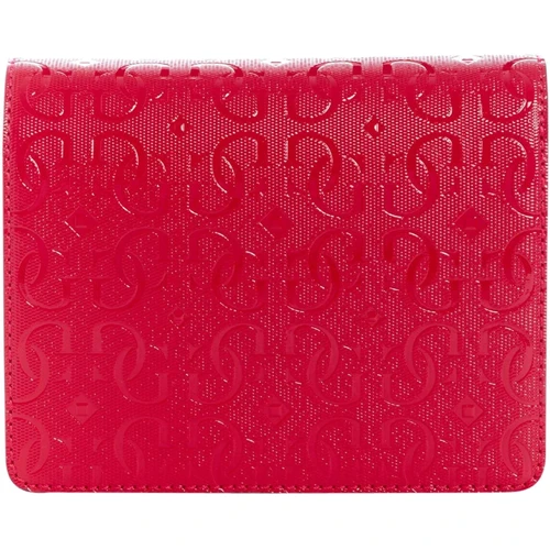 Женская сумка кросс боди Guess Chic Shine Mini Crossbody Flap красная (HWSG7746780-BER): Пол Женский