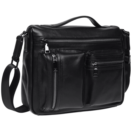 Мужская сумка мессенджер Ricco Grande черная (K16362-black) фото 10