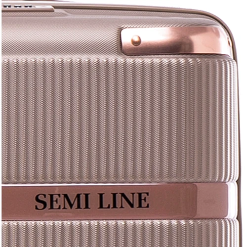 Валіза Semi Line 28" (L) Champagne шампань (T5668-4): Матеріал Пластик