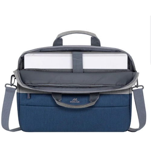 Сумка для ноутбука RivaCase 15.6" Anti-Theft Prater Grey/Dark Blue (7532) фото 9