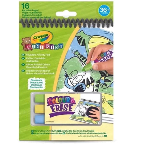 Раскраска многократная Crayola Mini Kids Динозавры (81-1499-2)