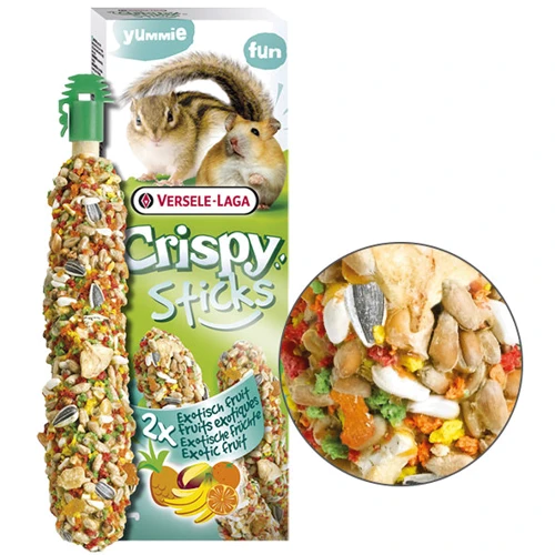 Лакомство Versele-Laga Crispy Sticks Exotic Fruit для хомяков, белок экзотические фрукты 2х55 г 110 г (58936)