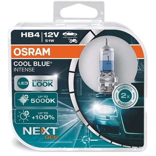 Галогенная автолампа Osram HB4 Osram Next Gen Cool Blue Intense 12V 51W P22d (9006CBN-HCB)