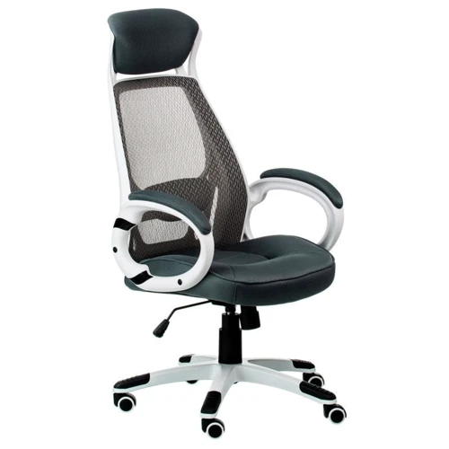 Special4You Briz grey/white (E0888): Оснащение подлокотники, подголовник, механизм качания, с крестовиной