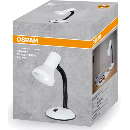 Лампа настольная OSRAM Panan CLASSIC DISK E27, белый (4099854364129)