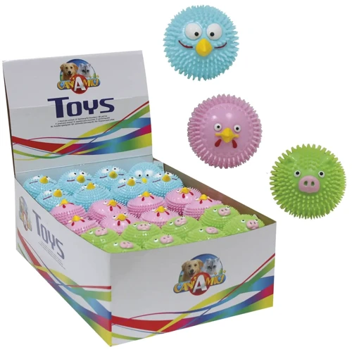 Игрушка для собак Croci резиновый мяч-мордашка 6.5 см (C6098020)