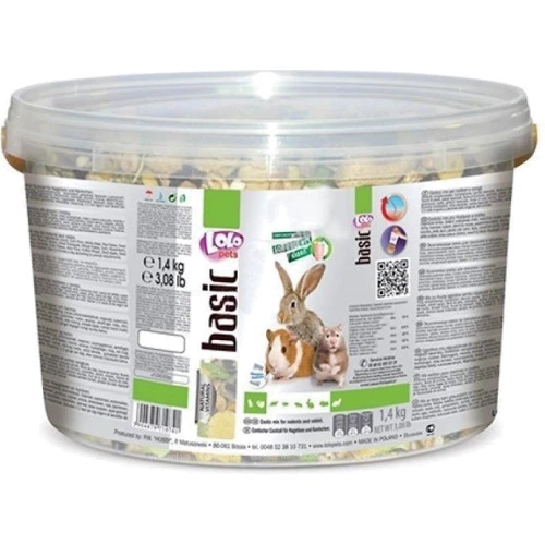 Повнорационный корм Lolopets для гризунів овочевий коктейль 1.4 кг (LO-71074)