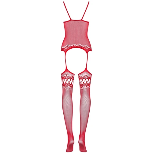 Бодистокинг Obsessive Bodystocking F214 red S/M/L