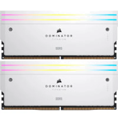 Corsair 32 GB (2x16GB) DDR5 6000 MHz Dominator Titanium RGB White (CMP32GX5M2B6000C30W)