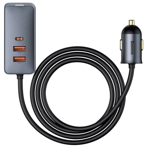 Зарядное устройство Baseus Car Charger 3хUSB+USB-C Share Together PPS 120W Gray (CCBT-B0G): Особенности Power Delivery (PD), Быстрая зарядка, USB-C