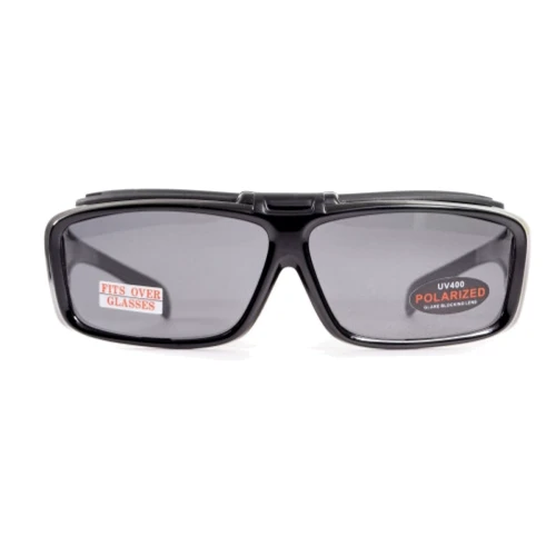 Спортивные очки Очки поляризационные BluWater Flip-IT Polarized (gray) серые (4ФЛИП-20П): Ширина линзы, мм 65