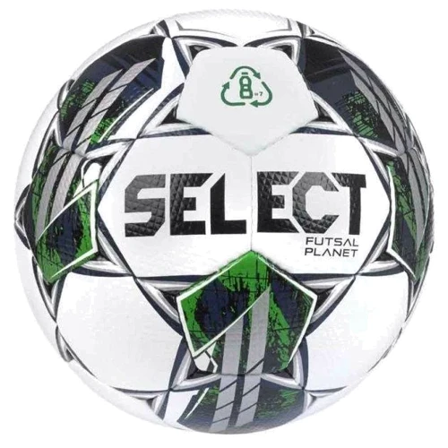 Мяч для игры Select FUTSAL PLANET v22 футзальный Бело-зеленый Уни 4 (103346-327)