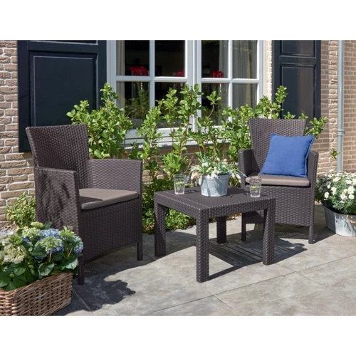 Комплект мебели Allibert Rosario balcony Set коричневый (8711245130422): Вид мебели комплекта Стол, Кресло