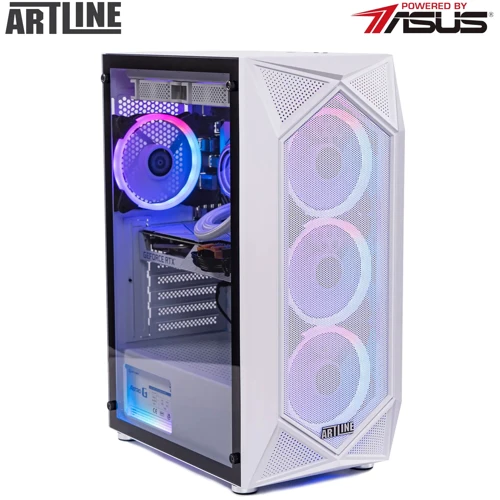 Персональный компьютер (ПК) ARTLINE Gaming X59WHITE Windows 11 Home (X59WHITEv44Win): Процессор Intel (6p+8e)-Core i5-14500 2.6-5.0GHz