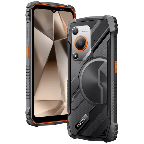Смартфон Oscal Marine 1 4/128Gb Orange: Камера 16 МП / LED вспышка / HDR / Панорама / Фронтальная 8 МП