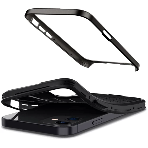 Чехол для iPhone Spigen Neo Hybrid Gunmetal (ACS01754) for iPhone 12 mini: Цвет серый